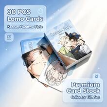 Anastasia Manga Holographic Lomo Card High Definition Version Double-Sided Photo Card Korean BL Manga Dear Fake Anastasia Laser Photo Card Yaoi Manga Anime. Collection Card Fan Merchandise Gift Box Decoration Collectible Set Card Set Photocard Photocard Sleeves - Multicolor - View 2