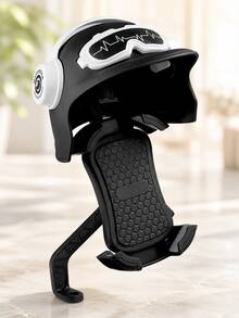Motorcycle Phone Holder, Suitable For Scooter, Electric Bicycle, Bicycle Phone Mount, Helmet-Shaped Sunshade, 360° Rotating Anti-Shake Handlebar Phone Clip, Universal GPS Navigation Bracket, Compatible With 4.7-7 Inch Smartphones, ABS Nylon Material, Motorcycle Accessories - A - View 11