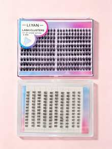 120pcs False Eyelash Clusters, DIY Eyelash Extension Kit, Natural C-Curl Lashes, DIY Eyelash Extension Kit, Suitable For Single Lash Extension. - L - View 1