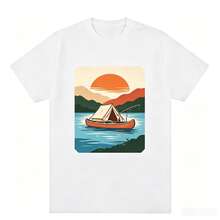 Christliches Grafik-T-Shirt für Männer "Glaube kann Berge versetzen" – Lässiges T-Shirt mit religiösem Zitat und Bergmotiv, Sommer-Geschenkset für Männer, Herren-Oberteil. - Schwarz - Übersicht 1