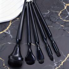 Set Kuas Lukis Gagang Ergonomis 2/3/5 buah - Kuas Plastik Hitam untuk Cat Minyak, Cat Air, Tinta, Arang, Kapur, Pastel, dan Embossing, dengan Pegangan Ergonomis, Gagang Plastik Tahan Lama untuk Kontrol yang Tepat (Beberapa Kuas Mungkin Memiliki Bekas Lem, yang Tidak Dapat Dihindari dalam Proses Pembuatan dan Tidak Mempengaruhi Penggunaan Kuas) - Set - View 10
