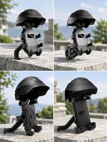 Motorcycle Phone Holder With Claw Clip And Helmet Visor, Bicycle Phone Mount For Electric Scooter, Electric Bike, Bicycle, Motorcycle, Anti-Shake Anti-Vibration 360° Rotating Secure Lock, Handlebar And Rearview Mirror Installation, Fits 4.7-7 Inch Phones, Delivery Riding Navigation - A - View 11
