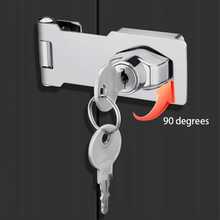 2 Sets Furniture Safety Locks, Easy Installation, Anti-Theft Padlocks, Suitable For Cabinets, Mailboxes, Drawers And Door Locks, Modern Security Locks, Durable Metal Locks - Standard Model - View 8