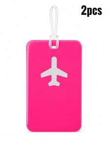 This Luggage Tag Features A Stylish Design With A Prominent Airplane Icon, Vibrant Colors, And High Visibility. It's An Essential For Cruise Travel And Also Perfect For Airport Check-In Or Carry-On Luggage. The Product Comes With A Durable And Flexible PVC Strap, Suitable For Both Men And Women, With Reliable Quality. - Multicolor - View 15