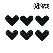 3/6/9/12/15/18Pcs Heart-Shaped Non-Slip Carpet Pads, Black Adhesive Mats Suitable For Tile, Floor, Carpet, Bathroom, Living Room, Entryway - Black - View 17
