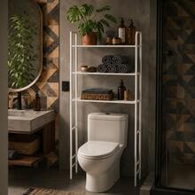 Over-The-Toilet Storage - White - View 10