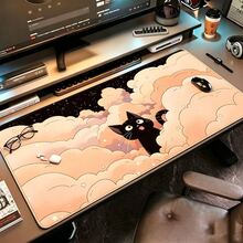 Black Cat Cloud Keyboard Pad, Oversized Mouse Pad, Cute Pink & Purple, Office Desk Protector, XXL Rubber Non-Slip, Home Desk Mat, Suitable For Gaming - View 16