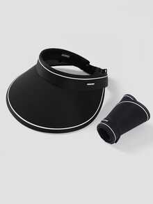 1pc 2025 Summer Outdoor New Foldable Anti-UV Empty Top Sun Visor Hat Essential Gear For Outdoor Anglers And Riders - Empty Top - View 6