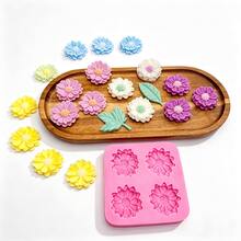 Cetakan Silikon Buatan Tangan Berbentuk Bunga Matahari, Cocok untuk Sabun Buatan Tangan DIY, Kerajinan Plaster Aromaterapi Beraroma Daisy - Beraneka warna - View 3