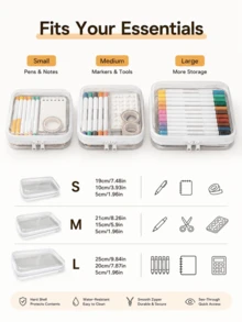 旅行收納袋,可存放盥洗用品與化妝品,旅行收納袋套組,盥洗用品收納,拉鍊收納盒,大容量可存放多種物品 - 白色 - 查看 10