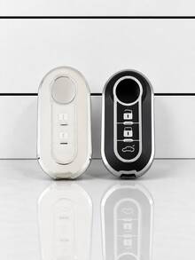 Ốp bảo vệ chìa khóa thời trang, được làm từ chất liệu TPU mềm mại, bảo vệ toàn diện cho chìa khóa xe Fiat 500. Ốp bảo vệ điều khiển từ xa chìa khóa xe Bravo, chìa khóa đa năng. - A - Xem 5