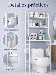 Over-The-Toilet Storage - White - View 8