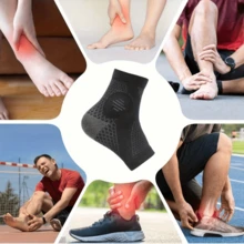 2pcs/Set High Quality Ankle Support Sleeves, Arch And Ankle Support Compression Socks, Open Toe Design, Suitable For Daily Wear And Outdoor Activities, Elastic Foot Brace, Sports Ankle Support - Multicolor - View 10