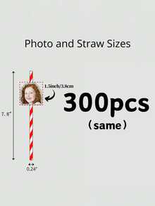 Customized Personalized Fun Photo Straws, Bride Face With Veil Straws, Bride Face Straws With Face Sequins, Groom And Bride Head Party Decorations, Wedding Decorations, Fun Photo Decorations, Add A Touch Of Fun And Personalization To Your Wedding! - Multicolor - View 15