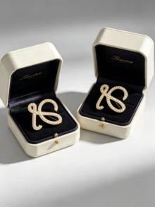 Fashionable Sparkling Brooch, Exquisite Diamond Pin, Elegant Anti-Glare Accessory Suitable For Formal Suits. Brooch, Pin, Small Gift Suitable For Family, Partners And Friends. (Gift Box Not Included) - D - View 3