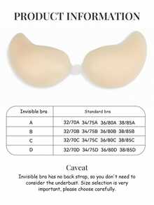 One Strapless, Self-Adhesive Silicone Bra With A Mango Shape, Perfect For Weddings. Includes 30 Nipple Covers. - Multicolor - View 8