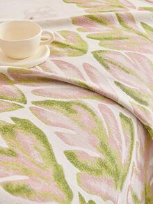 1pc Minimalist Washable Non-Slip Sofa Cover, Floral Pattern With Tassels Sofa Blanket, Pet-Friendly Sofa Cover, Multifunctional Dust-Proof Furniture Protector, Suitable For Living Room Bedroom Sofa, All Seasons, Suitable For Living Room Bedroom Home Decor - Pink - View 2