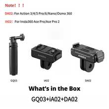 Ambitful GQ03 One-Touch Foldable Mini Tripod With IA02 & DA02 Magnetic Quick Release Mount Kit, Compatible With D JI Osmo Action 3/4/5 Pro/6/Nano/Osmo 360, Ace Pro/Ace Pro 2 Action Cameras - View 5