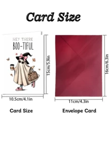 Hey, Pretty Baby! | Halloween Greeting Card | Spooky Gift For Best Friend | Fun & Cute Halloween Greeting Card | Large Halloween Greeting Card - A - View 2