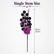1pc/2pcs/3pcs Artificial Purple Spider Halloween Room Decor, Suitable For Bedroom, Living Room, Fireplace - Multicolor - View 7