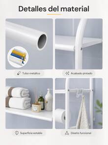 Over-The-Toilet Storage - White - View 7