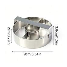 6.5cm And 9cm Mini Stainless Steel Donut Molds With Handle, Professional Donut Tool, Suitable For Donuts, Bagels And Cookies, Home Birthday Party Kitchen Baking Gadget - Silver - View 7