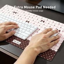 PU Leather Desk Pad Protector Full Screen Polka Dots Star Grid Bow Pink Blue Stripe Lace Sexy Kawaii Japanese Amine Y2K Girl Mouse Pad Office Desk Mat Waterproof Non-Slip Desk Blotter Pad - View 4