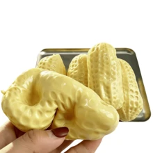Tachimi 1pc Peanut Stress Ball, Crunchy Squeeze Toy, Soft And Chewy Peanut/Crunchy Squeeze Peanut/Children's Squeeze Peanut, Creamy Soft Touch, Stress Relief Toy, ASMR Sensory Anti-Stress Toy, Children's Birthday Gift, Holiday Gift, Peanut - Multicolor - View 5
