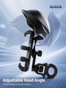 Motorcycle Phone Holder With Claw Clip And Helmet Visor, Bicycle Phone Mount For Electric Scooter, Electric Bike, Bicycle, Motorcycle, Anti-Shake Anti-Vibration 360° Rotating Secure Lock, Handlebar And Rearview Mirror Installation, Fits 4.7-7 Inch Phones, Delivery Riding Navigation - A - View 7