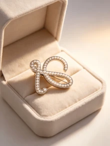 Fashionable Sparkling Brooch, Exquisite Diamond Pin, Elegant Anti-Glare Accessory Suitable For Formal Suits. Brooch, Pin, Small Gift Suitable For Family, Partners And Friends. (Gift Box Not Included) - D - View 2