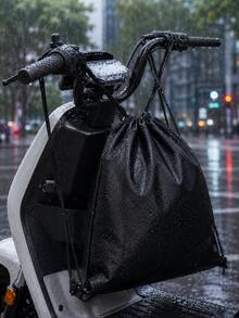 Tas Penyimpanan Helm Motor, Tas Helm Tahan Air dengan Tali Serut, Cocok untuk Skuter/Motor/Sepeda, Penutup Helm Full Face/Half Face, dengan Tali Bahu, Tas Ransel Pelindung Perjalanan Berkendara Ringan Tahan Debu, Tas Penyimpanan Helm Sepeda Listrik - A - View 4