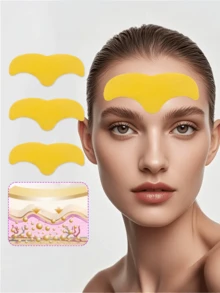 20/10/1pc Forehead Wrinkle Smoothing Patches, Pale Yellow Invisible Instant Lifting And Firming Facial Patches, Smooth Forehead Wrinkles, Alcohol-Free, Gentle And Skin-Friendly, Suitable For All Skin Types, Adult Care - Multicolor - View 5