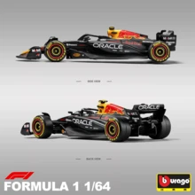 Burago Ferrari Model Mobil Balap Formula F1 Die-Cast Skala 1:64: Red Bull RB21 Verstappen, Mercedes,  SF25 - MultiWarna - View 2