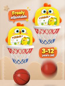 Kids' Indoor Basketball Hoop Toy, Portable And Adjustable In Height, Is The Perfect Birthday Gift For Little Kids, Especially Boys. - Chicken Basketball Set - View 4