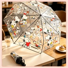 1PC Snoopy Transparent Umbrella, Perfect For School Commute, Photography, Short Trips, Birthday, Anniversary, Rainy Day Surprise, Back To School Gift, Small Souvenir Gift - Multicolor - View 4