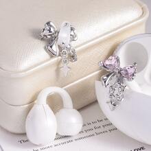 1 Pair Bluetooth Earphone Pendant, Suitable For Clip-On Earphones, Unique Ear Decoration, Shiny And Luxurious, Fade-Resistant And Secure, Suitable As Valentine's Day, Holiday And Birthday Gift, Widely Applicable - View 12