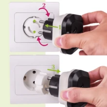 10/20pcs White Socket Protector Covers, European Style Holeless Socket Protector Covers - Multicolor - View 4