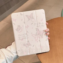 適用於 MatePad SE 11" 平板保護殼，MatePad 保護殼，磁吸式開關，三折平板保護套，智能休眠喚醒，高透明壓克力背板附筆槽，適用於 Redmi Pad 2 11" 平板保護殼，保護殼，適用於 iPad 10代保護殼，適用於 iPad Air 11 保護殼，適用於 iPad 11代保護套 - 彩色 - 查看 3