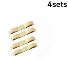 1Set/2/4Sets Handmade Metal Bow Labels With Washers Wallet Bag Sewing Labels, For DIY Craft Bags, Hats, Clothing, Handmade Products, Crochet Supplies - Gold - View 16