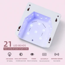 Lampada UV LED ricaricabile per unghie, senza fili, lampada per asciugatura unghie con strass scintillanti, adatta per unghie in gel, strumenti professionali per unghie, uso domestico e in salone - Multicolore - Visualizzare 8