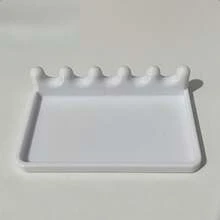 3/1pc Brush Holder With Drip Tray, Portable Front Tray Design, Easy To Clean, Prevents Table Stains, Convenient To Carry, Space-Saving, Suitable For Watercolor, Acrylic And Oil Paint Brushes - Multicolor - View 6