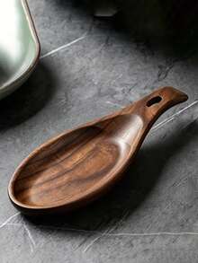 Rosewood Spoon Holder, Kitchen Spatula, Heat-Resistant Storage Rack, Rice Spoon & Spatula, Kitchen Countertop Organizer, Heat-Resistant Wooden Utensil Rack - Multicolor - View 8