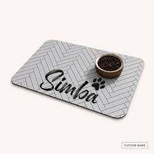Personalized Pet Feeding Mat, Customized Name Absorbent Diatomaceous Earth Bowl Mat, Non-Slip Rubber Backing, Cat And Dog Food And Water Mat - Multicolor - View 18