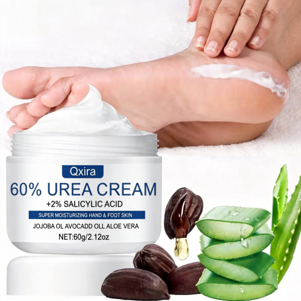 60G Urea Foot Cream, Containing Urea And Salicylic Acid, Deeply Moisturizes And Hydrates, Making The Skin Smoother And Leaving The Feet Soft And Hydrated