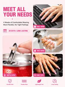 LIMEGIRL 15ML Quick Dry Nail Glue, No UV-LED Lamp Required, Strong Adhesion, Suitable For Nail Tips, Acrylic Nails, Nail Extensions And Rhinestones, DIY Nail Art Supplies - NAIL GLUE - View 3