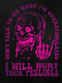 Sweatshirt Kasual Ukuran Besar untuk Musim Gugur/Dingin, Pakaian Ideal untuk Anak Perempuan di Musim Gugur/Dingin, Warna Hitam - Hitam - View 2