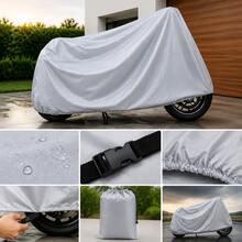 Motorcycle Protective Cover 1.40 X 240cm - Grey - View 2