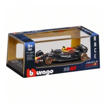 Burago Ferrari Model Mobil Balap Formula F1 Die-Cast Skala 1:64: Red Bull RB21 Verstappen, Mercedes,  SF25 - MultiWarna - View 6