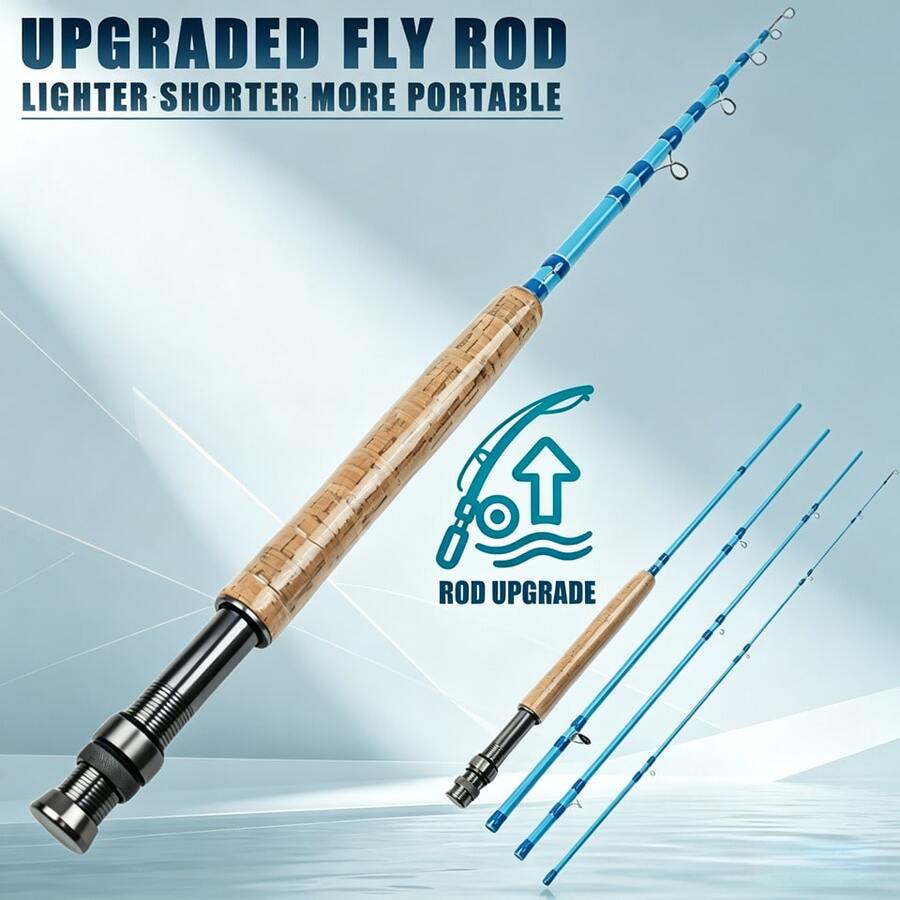 Portable Telescopic Carbon Fiber Fly Fishing Rod For Trout Bass,1.98m/2.1m/2.4m,Folded Length 45cm,Easy To Carry