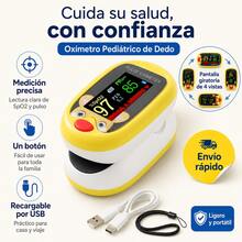 Oxímetro de Pulso Pediátrico Pulsovital Color Rojo | Clip Ergonómico con Calibración Profesional, Uso Doméstico Continuo para Niños - Amarillo - Ver 4